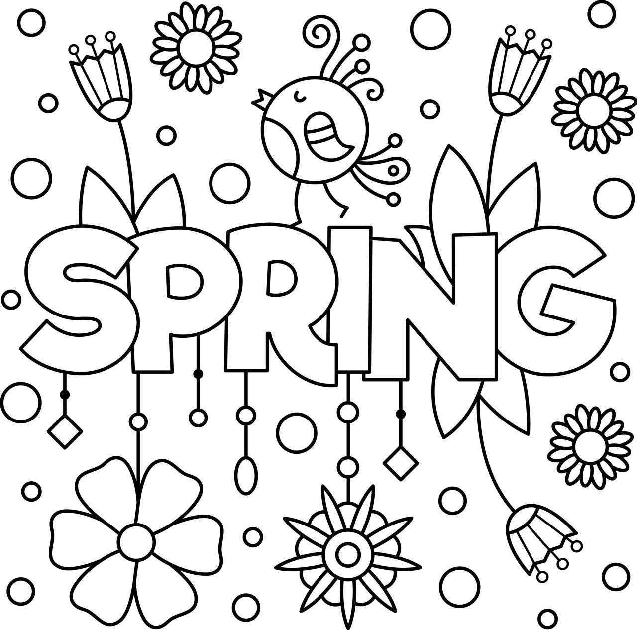 10 Fun Spring Coloring Pages for Seasonal Joy and Creativity