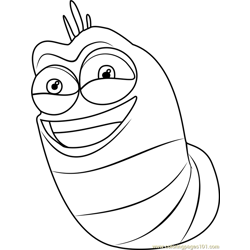 10 Hilarious Larva Cartoon Coloring Pages That Will Make You Chuckle