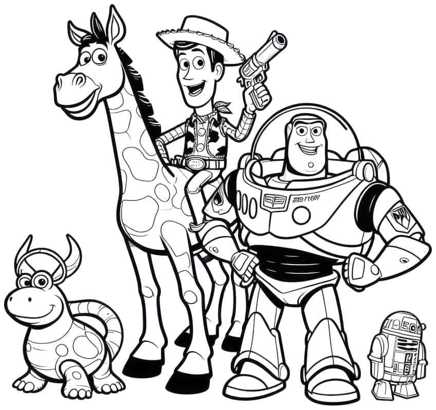 10 Fun Cartoon Coloring Pages Toy Story to Print