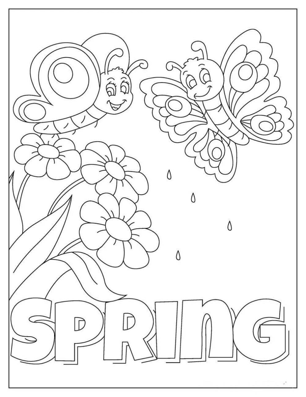 10 Fun Spring Coloring Pages for Seasonal Joy and Creativity