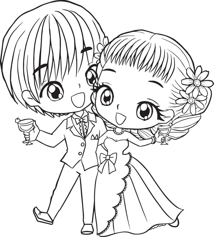 10 Charming Cartoon Wedding Coloring Pages for Creative Fun