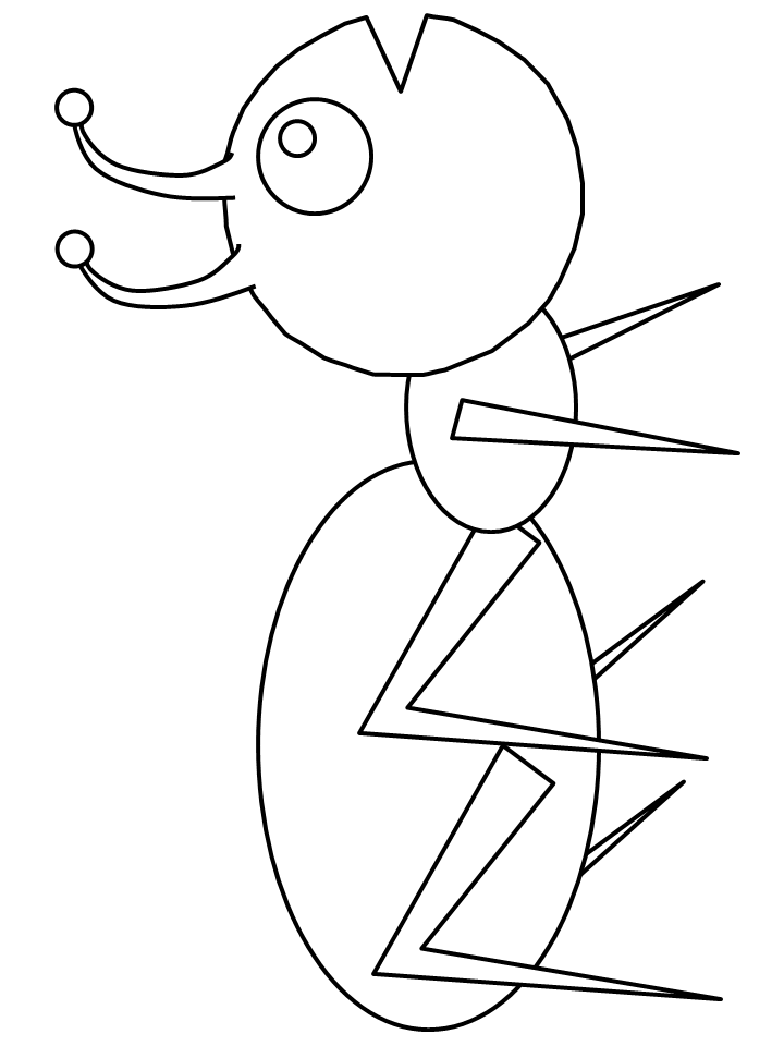 43+ Top Cute Ant Coloring Pages Sheets Printables