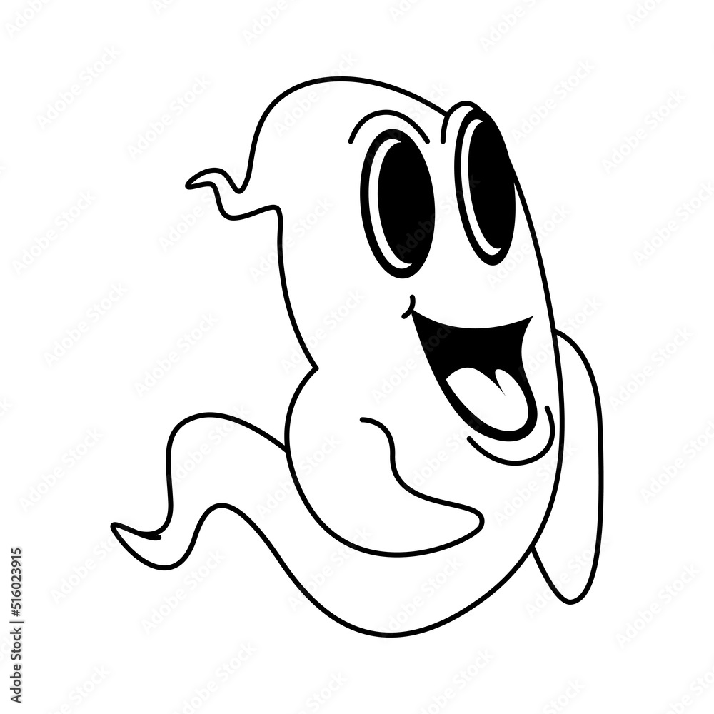 10 Spooktacular Ghost Cartoon Coloring Pages for Kids and Adults