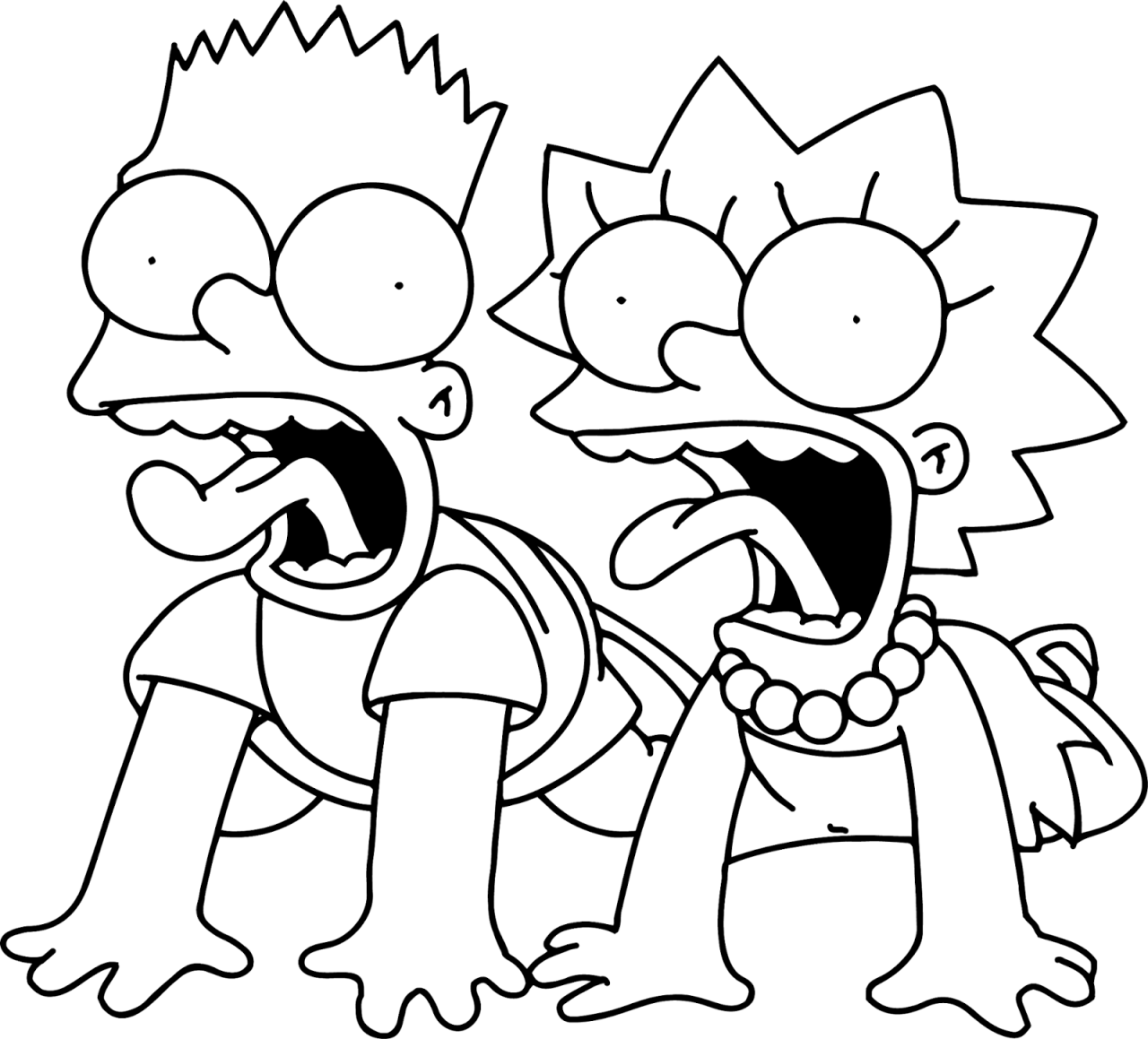 10 Simpsons Cartoon Coloring Pages to Color