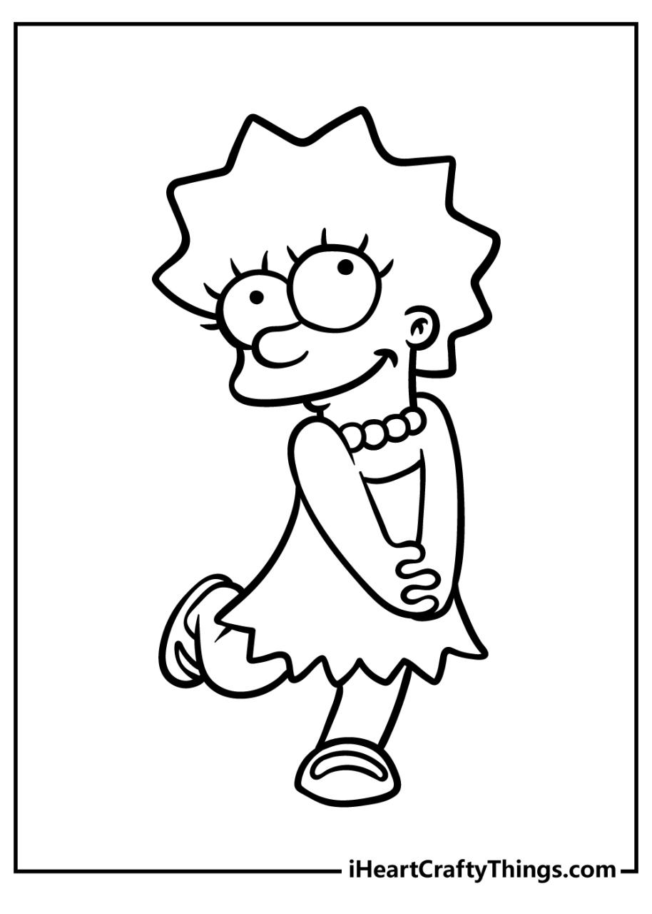 10 Simpsons Cartoon Coloring Pages to Color