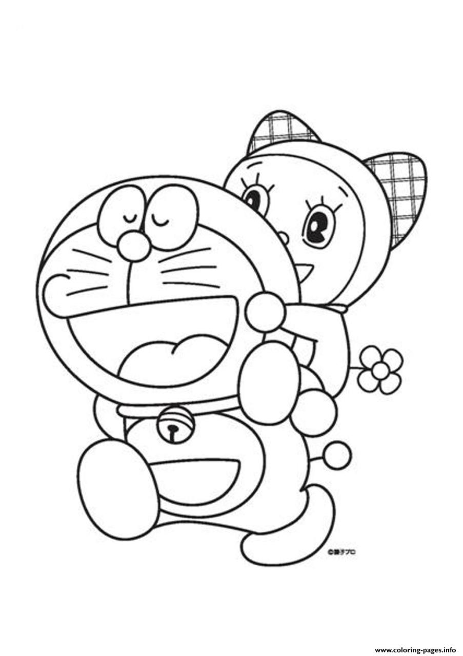 10 Fun Doremon Cartoon Coloring Pages for Kids