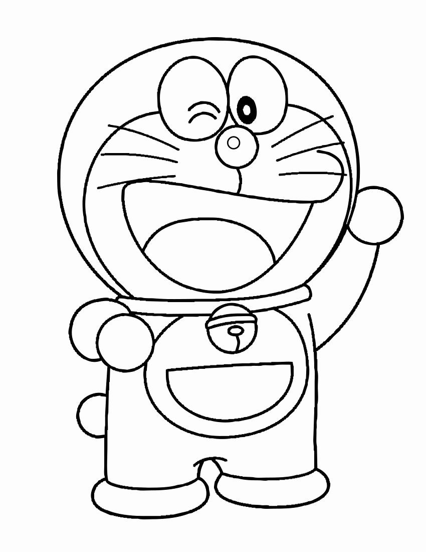 10 Fun Doremon Cartoon Coloring Pages for Kids