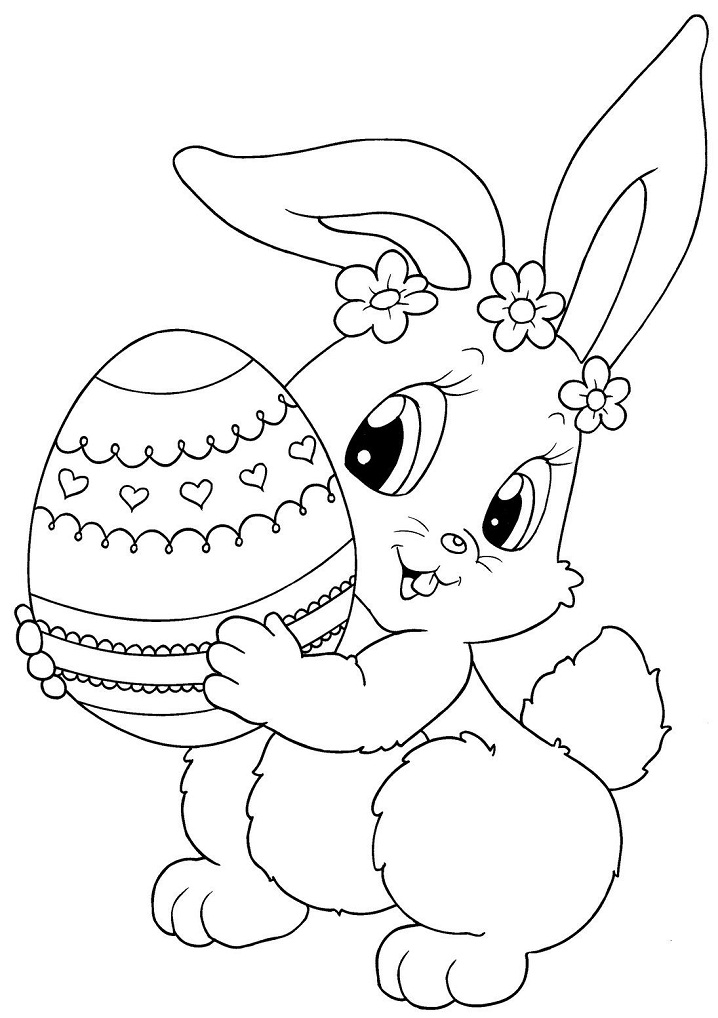 10 Cute Cartoon Easter Coloring Pages for Spring