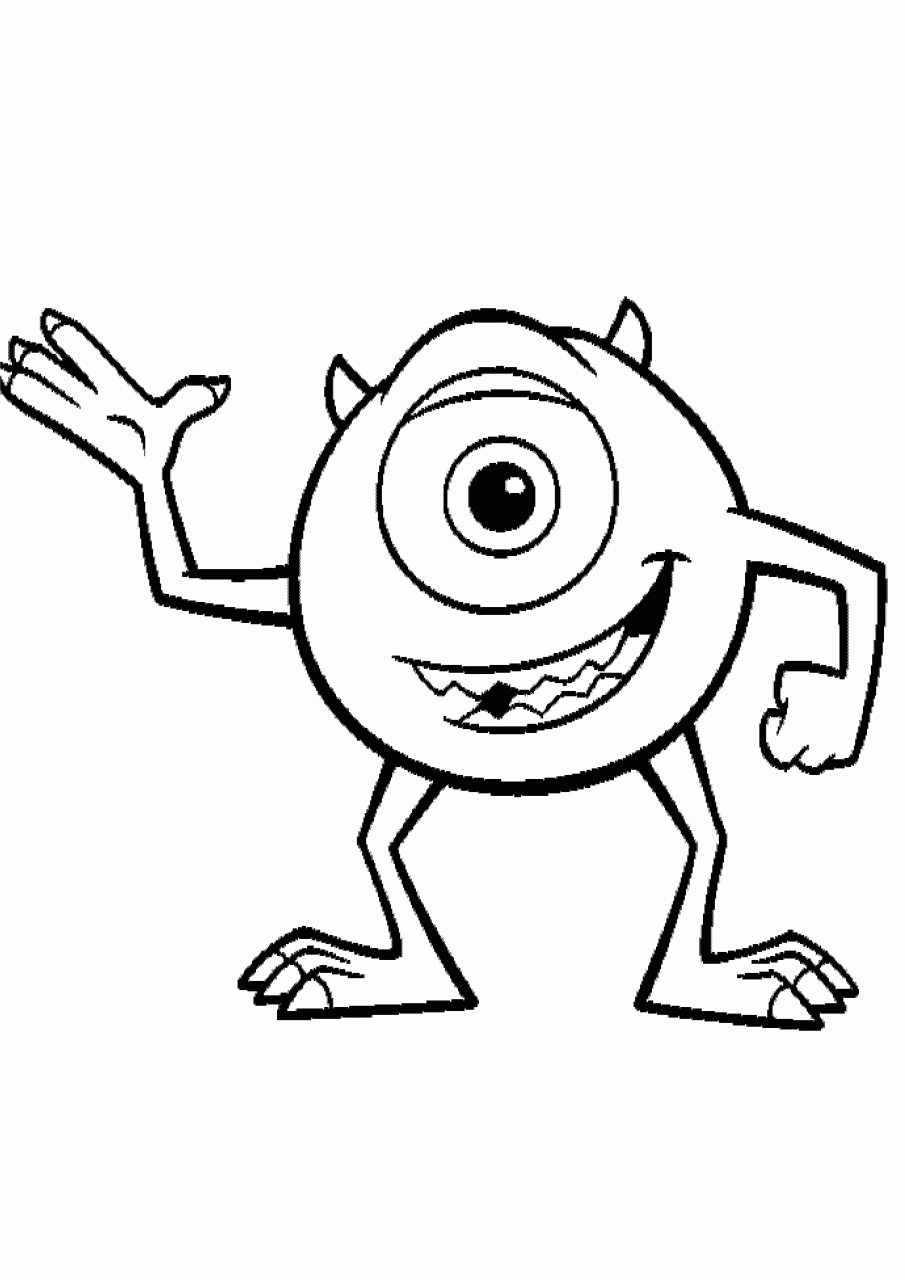 10 Monsters Inc Cartoon Coloring Pages for Movie Fans