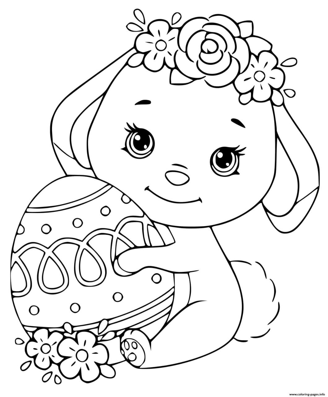 10 Cute Cartoon Easter Coloring Pages for Spring