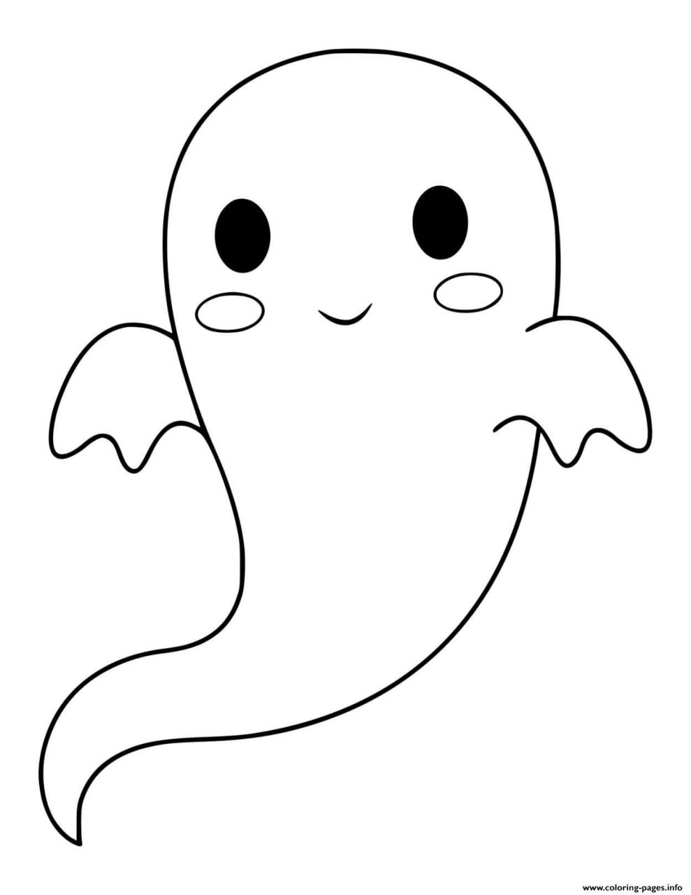 10 Spooktacular Ghost Cartoon Coloring Pages for Kids and Adults