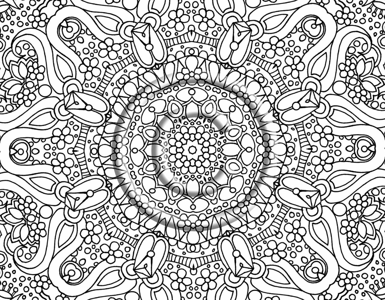 10 Challenging Cartoon Coloring Pages for Artists