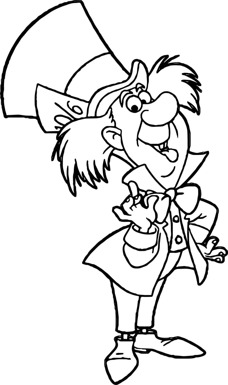 10 Alice in Wonderland Cartoon Coloring Pages for Creative Fun