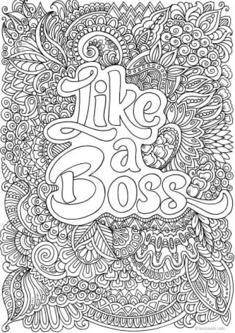 10 Simple Cartoon Coloring Pages for Grown Ups: Unwind and De-Stress