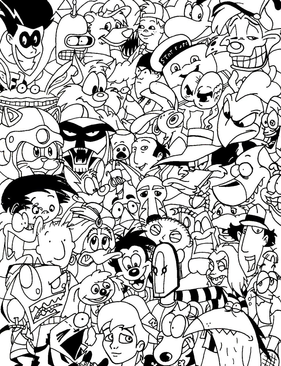 10 Printable Cartoon Coloring Pages for All Ages: Unleash Your Inner Artist