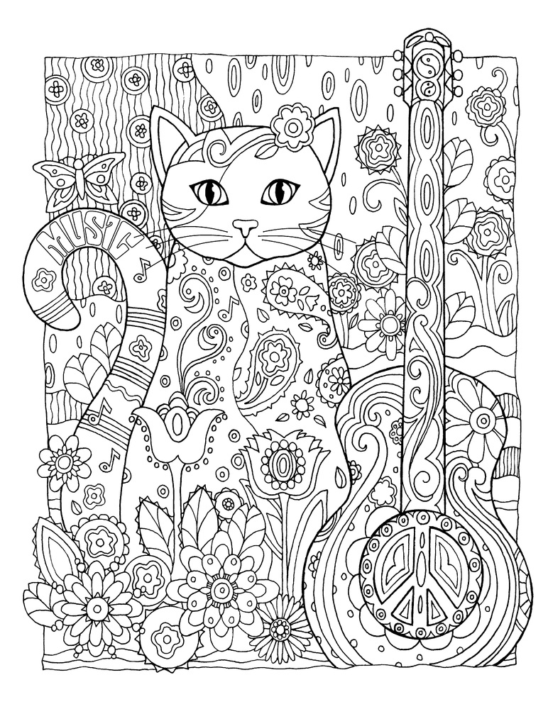 10 Simple Cartoon Coloring Pages for Grown Ups: Unwind and De-Stress