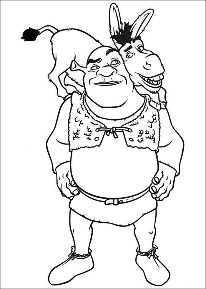 10 Hilarious Shrek Cartoon Coloring Pages to Print for Hours of Fun