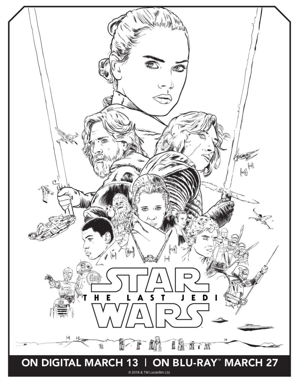 10 Star Wars Cartoon Coloring Pages for Jedi Fans