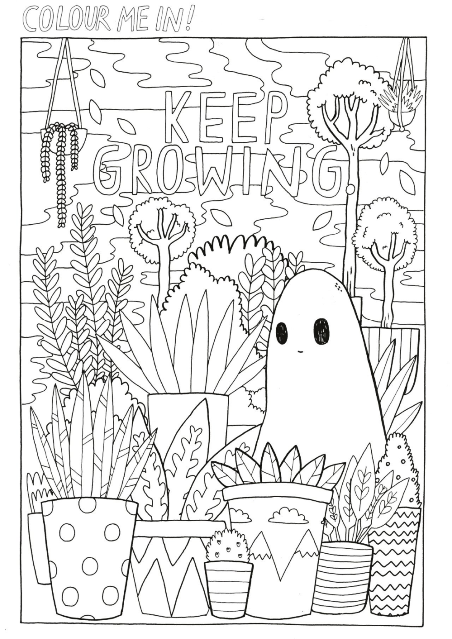 10 Aesthetic Easy Cartoon Coloring Pages to Print