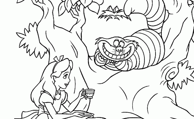 10 Alice in Wonderland Cartoon Coloring Pages for Creative Fun