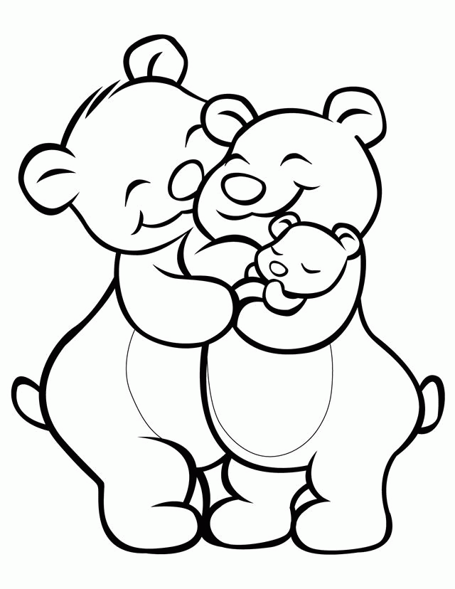 10 Adorable Cartoon Bear Coloring Pages for Kids