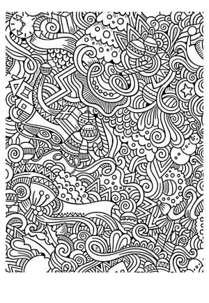 10 Challenging Cartoon Coloring Pages for Artists