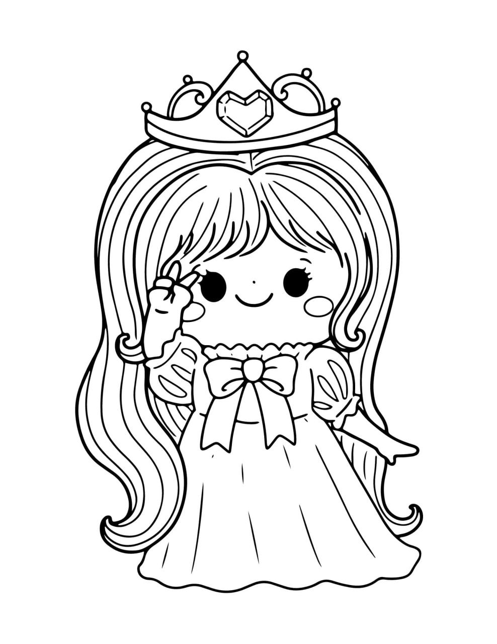 10 Enchanting Cartoon Princess Coloring Pages to Unleash Your Inner Artist