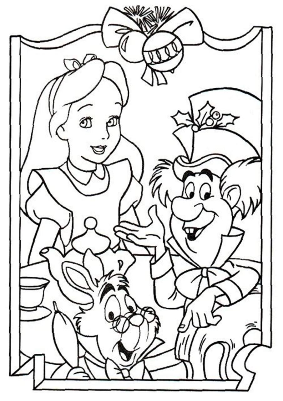 10 Alice in Wonderland Cartoon Coloring Pages for Creative Fun