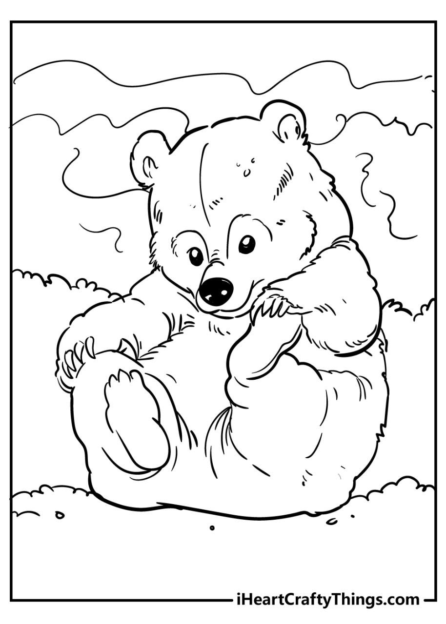 10 Adorable Cartoon Bear Coloring Pages for Kids