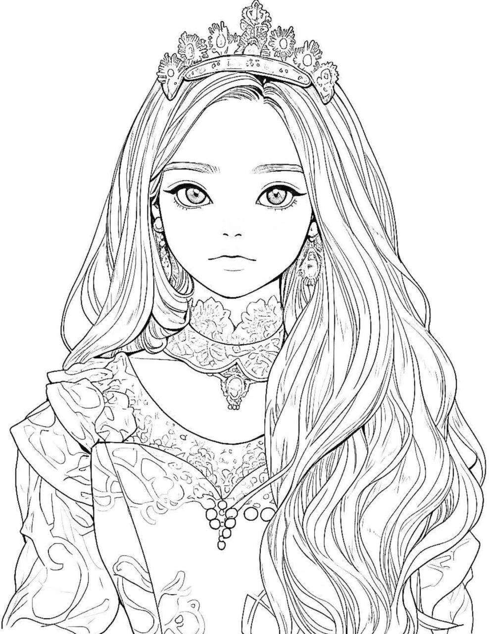 10 Enchanting Cartoon Princess Coloring Pages to Unleash Your Inner Artist