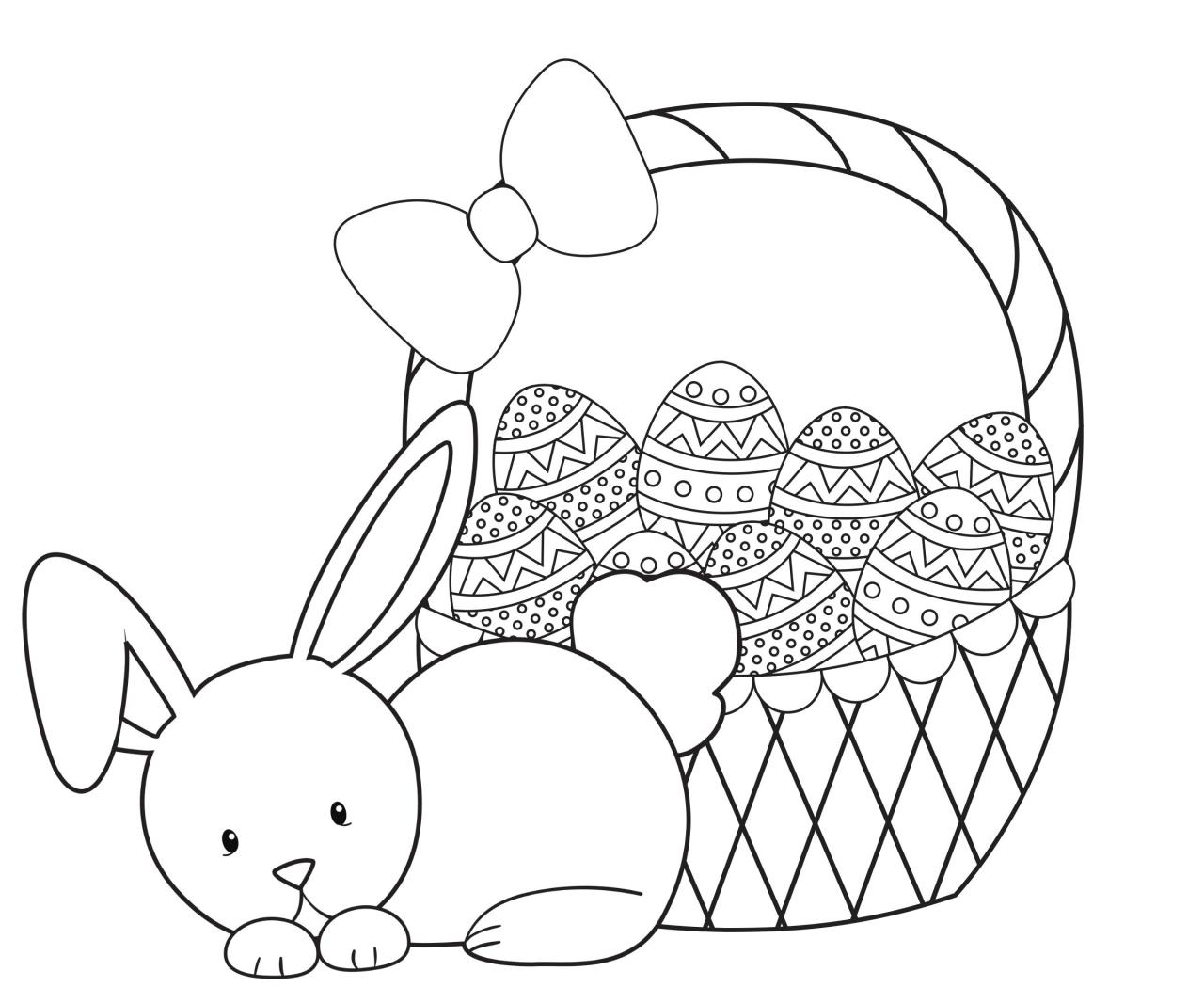 10 Cute Cartoon Easter Coloring Pages for Spring