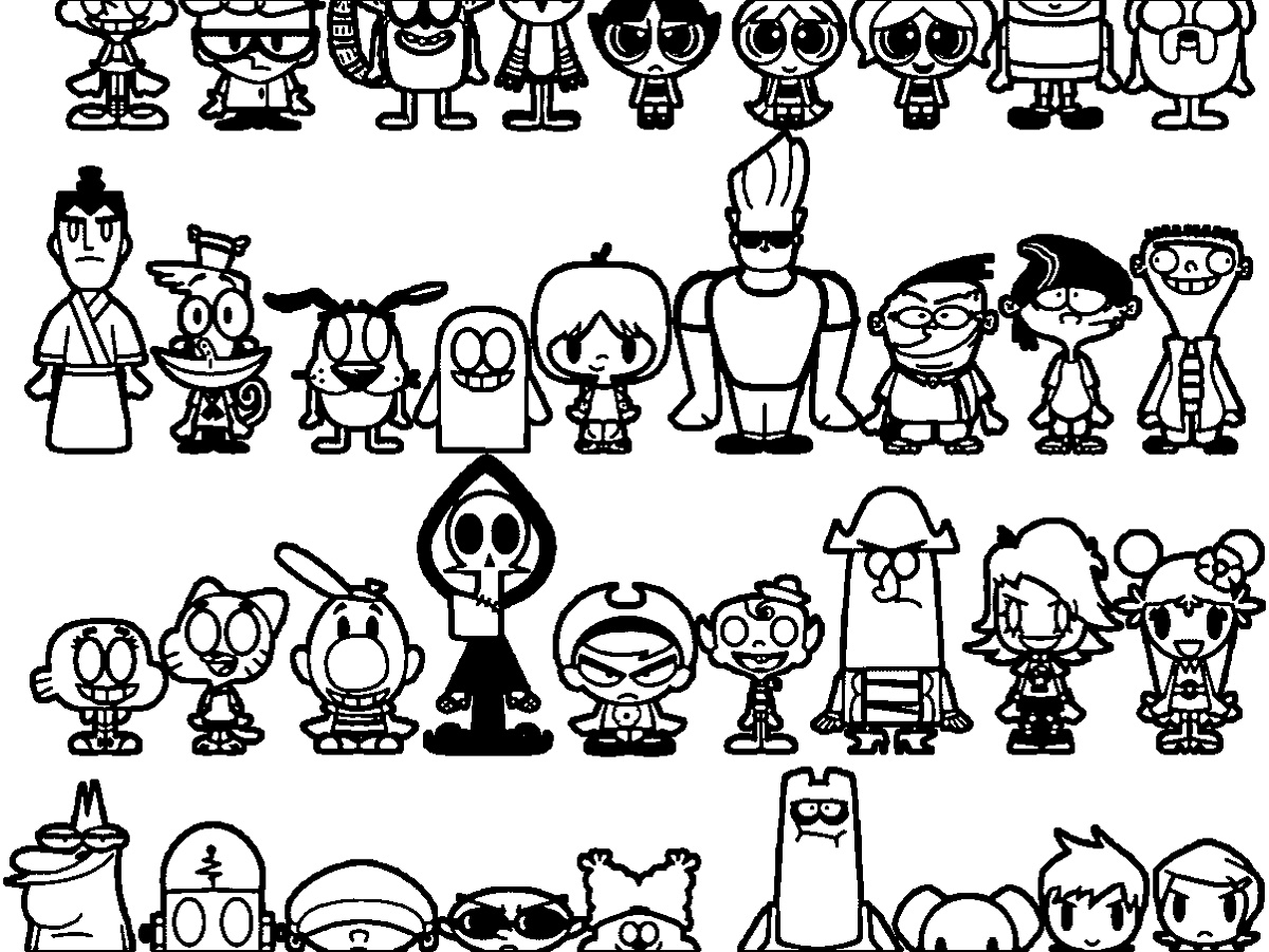 10 Cartoon Network Classics Coloring Pages to Print: Relive Your Childhood Memories