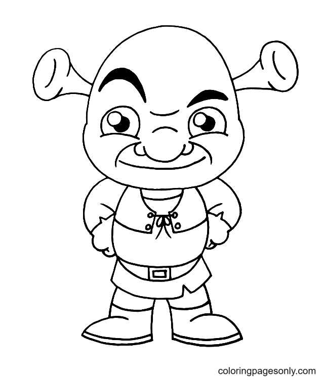 10 Hilarious Shrek Cartoon Coloring Pages to Print for Hours of Fun