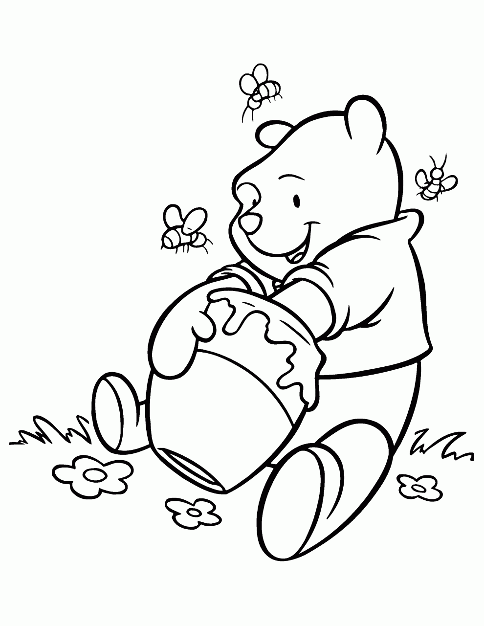 10 Winnie the Pooh Cartoon Coloring Pages for Fun and Adventure