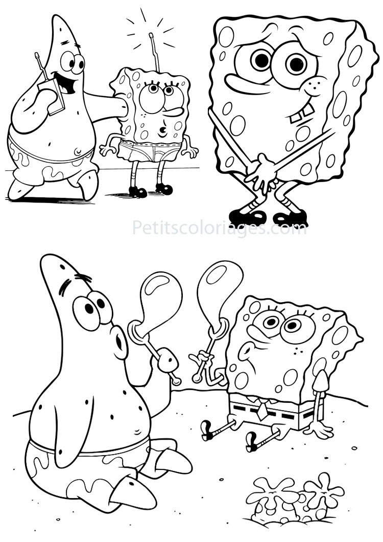 10 Classic SpongeBob Coloring Pages for Kids: Dive into Underwater Adventures