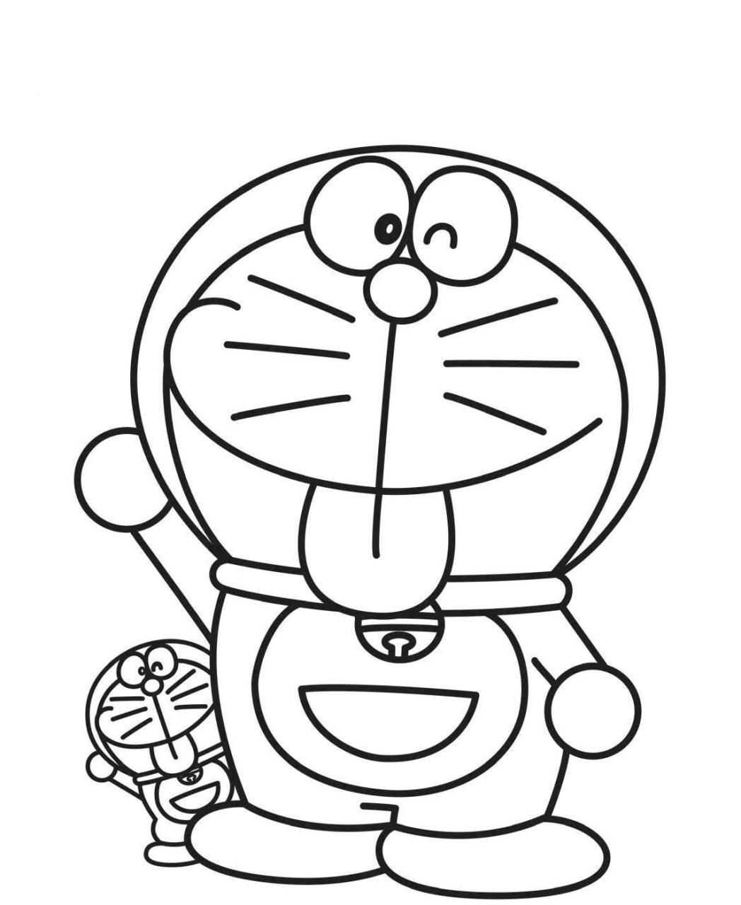 10 Fun Doremon Cartoon Coloring Pages for Kids