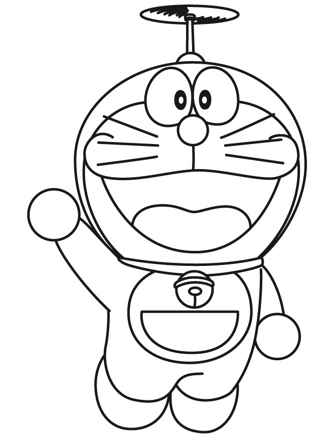 10 Fun Doremon Cartoon Coloring Pages for Kids