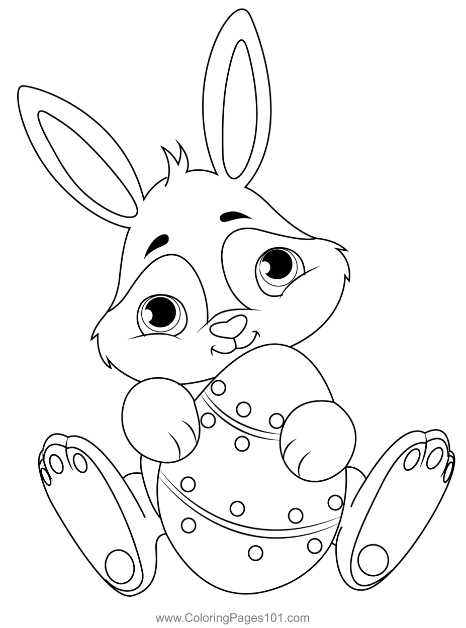 10 Cute Cartoon Easter Coloring Pages for Spring