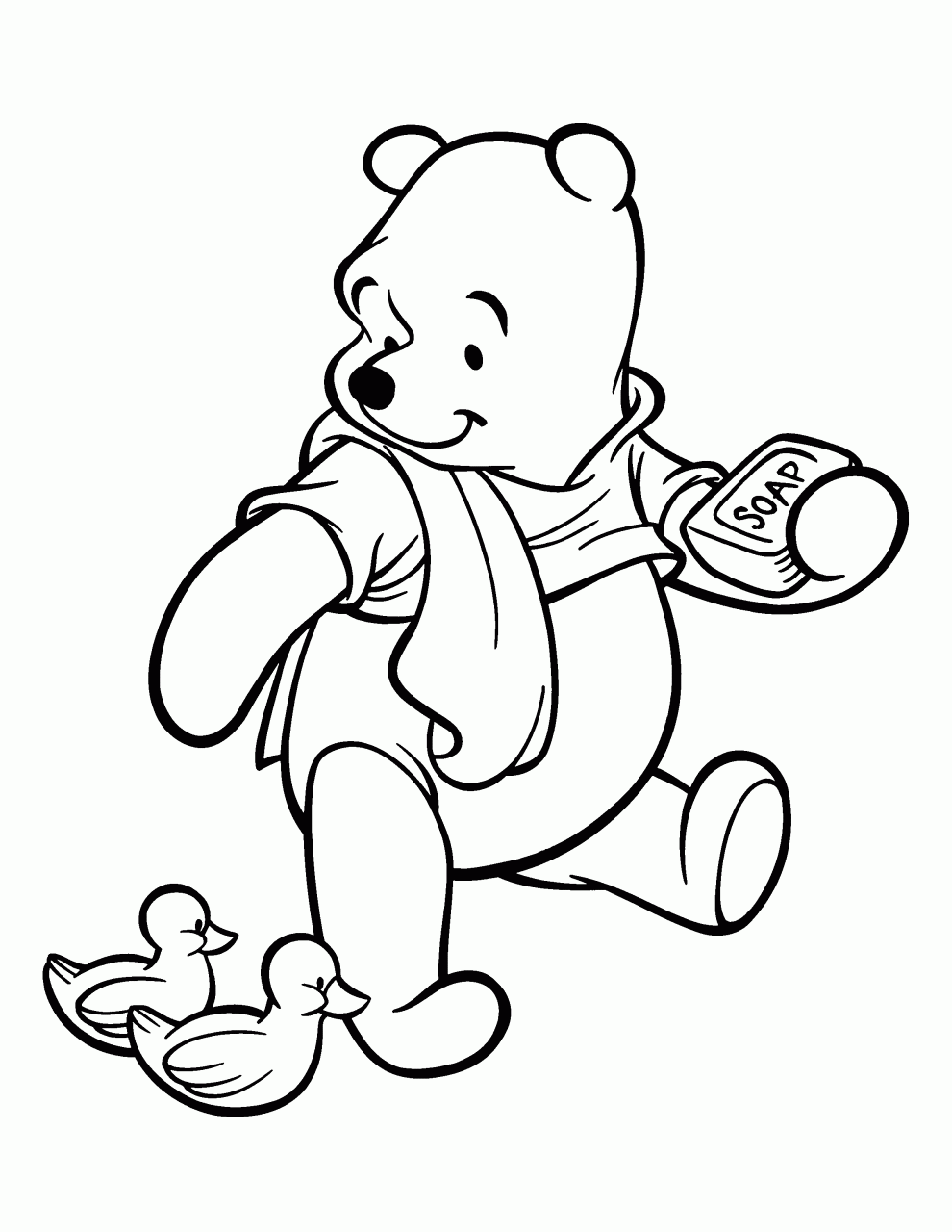 10 Winnie the Pooh Cartoon Coloring Pages for Fun and Adventure