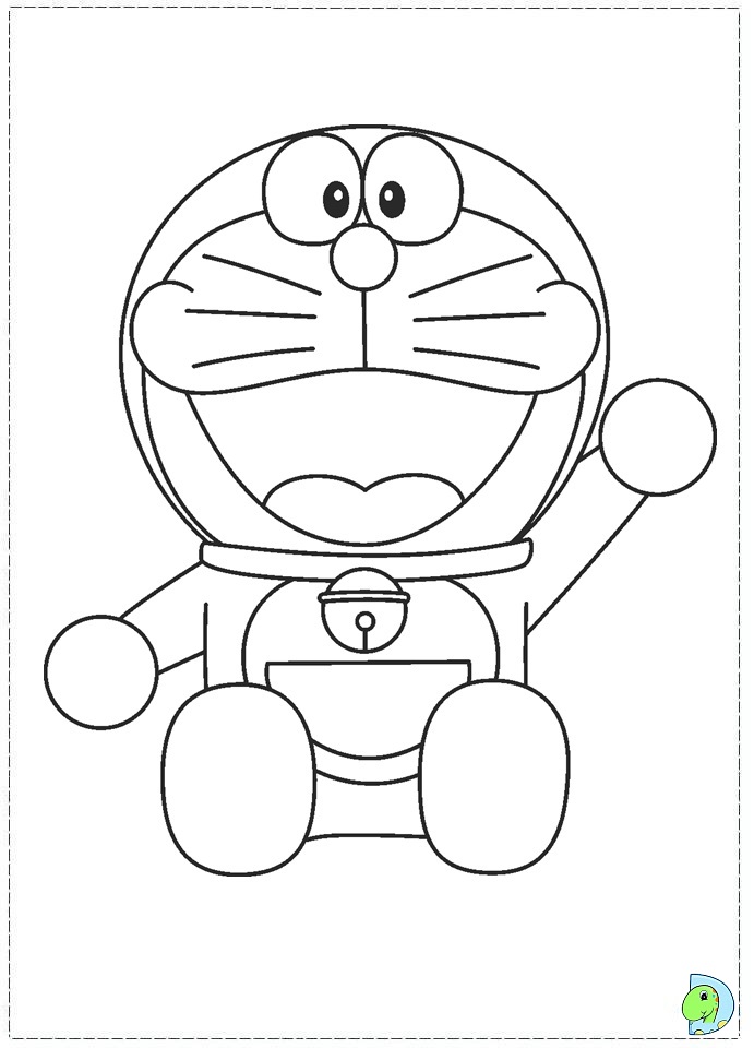 10 Fun Doremon Cartoon Coloring Pages for Kids