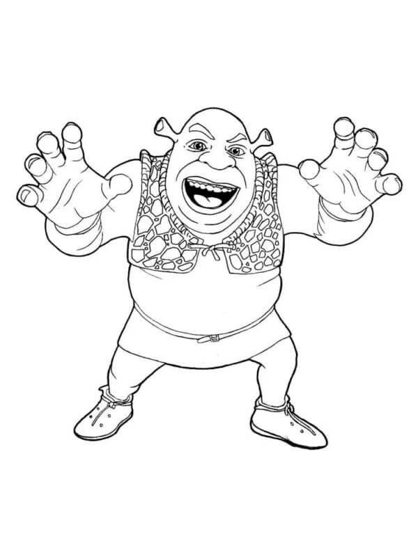 10 Hilarious Shrek Cartoon Coloring Pages to Print for Hours of Fun