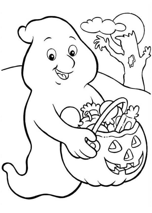 10 Spooktacular Ghost Cartoon Coloring Pages for Kids and Adults