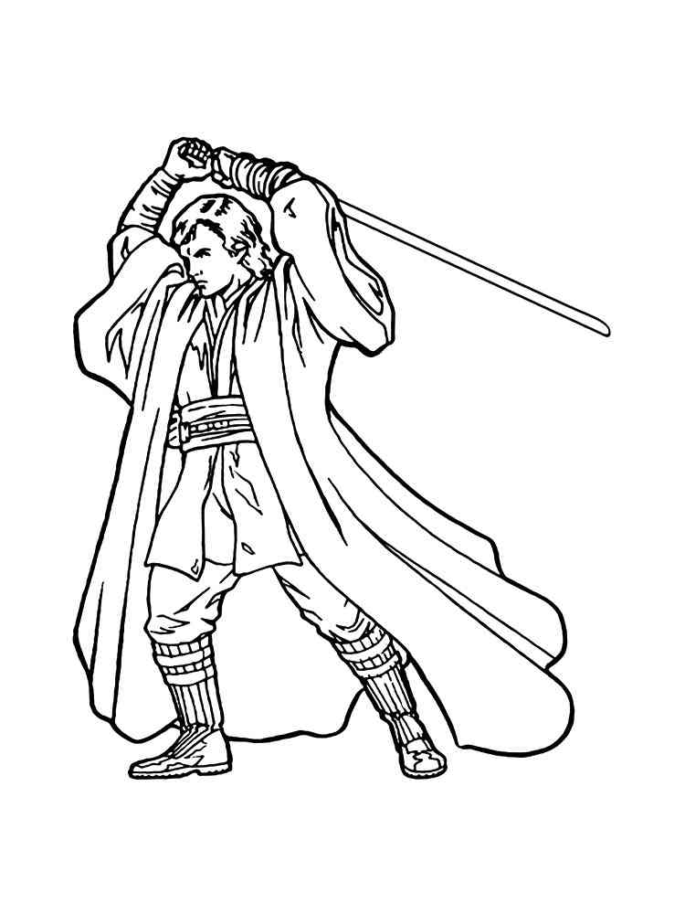 10 Star Wars Cartoon Coloring Pages for Jedi Fans