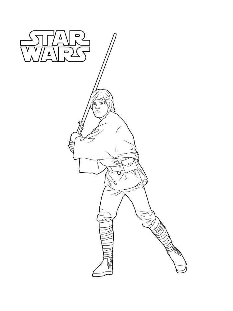 10 Star Wars Cartoon Coloring Pages for Jedi Fans