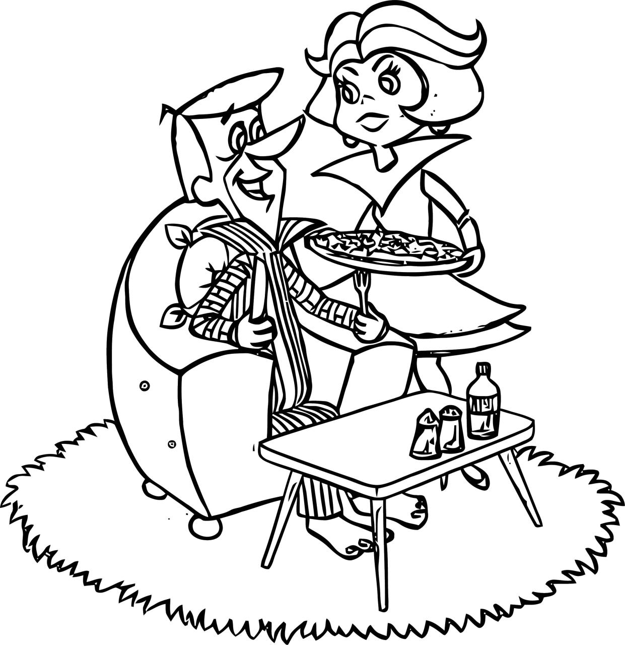 10 Jetsons Cartoon Coloring Pages for Sci-Fi Lovers: A Nostalgic Trip to the Future