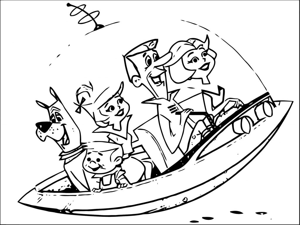 10 Jetsons Cartoon Coloring Pages for Sci-Fi Lovers: A Nostalgic Trip to the Future