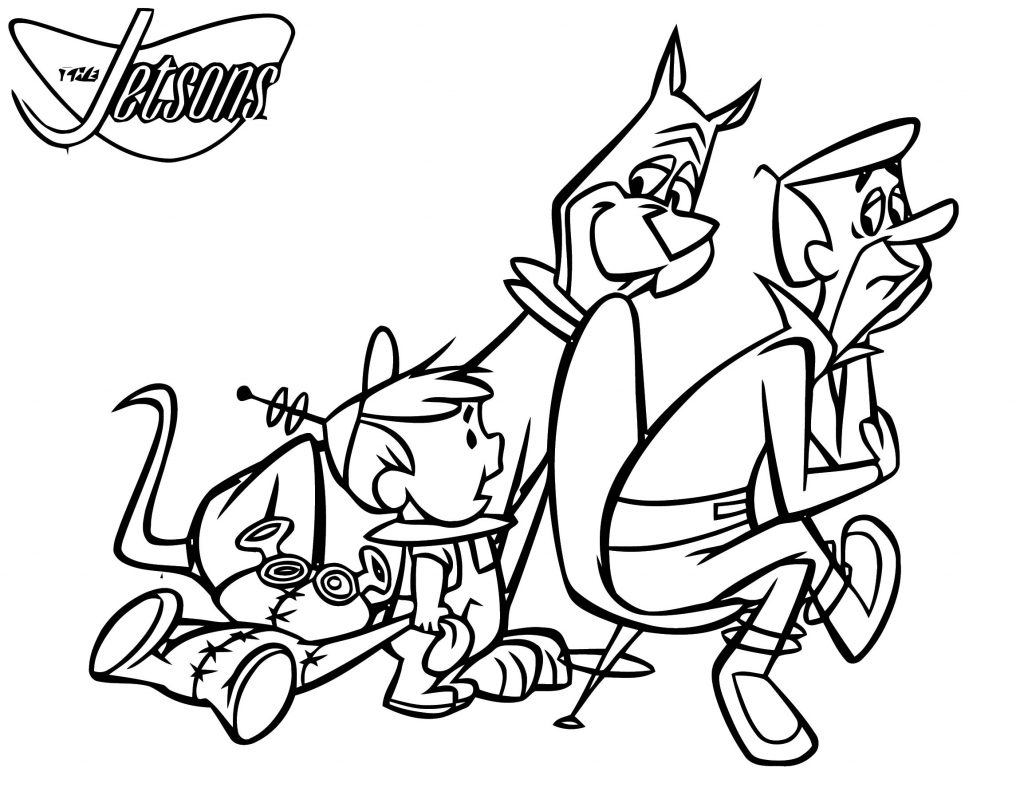 10 Jetsons Cartoon Coloring Pages for Sci-Fi Lovers: A Nostalgic Trip to the Future