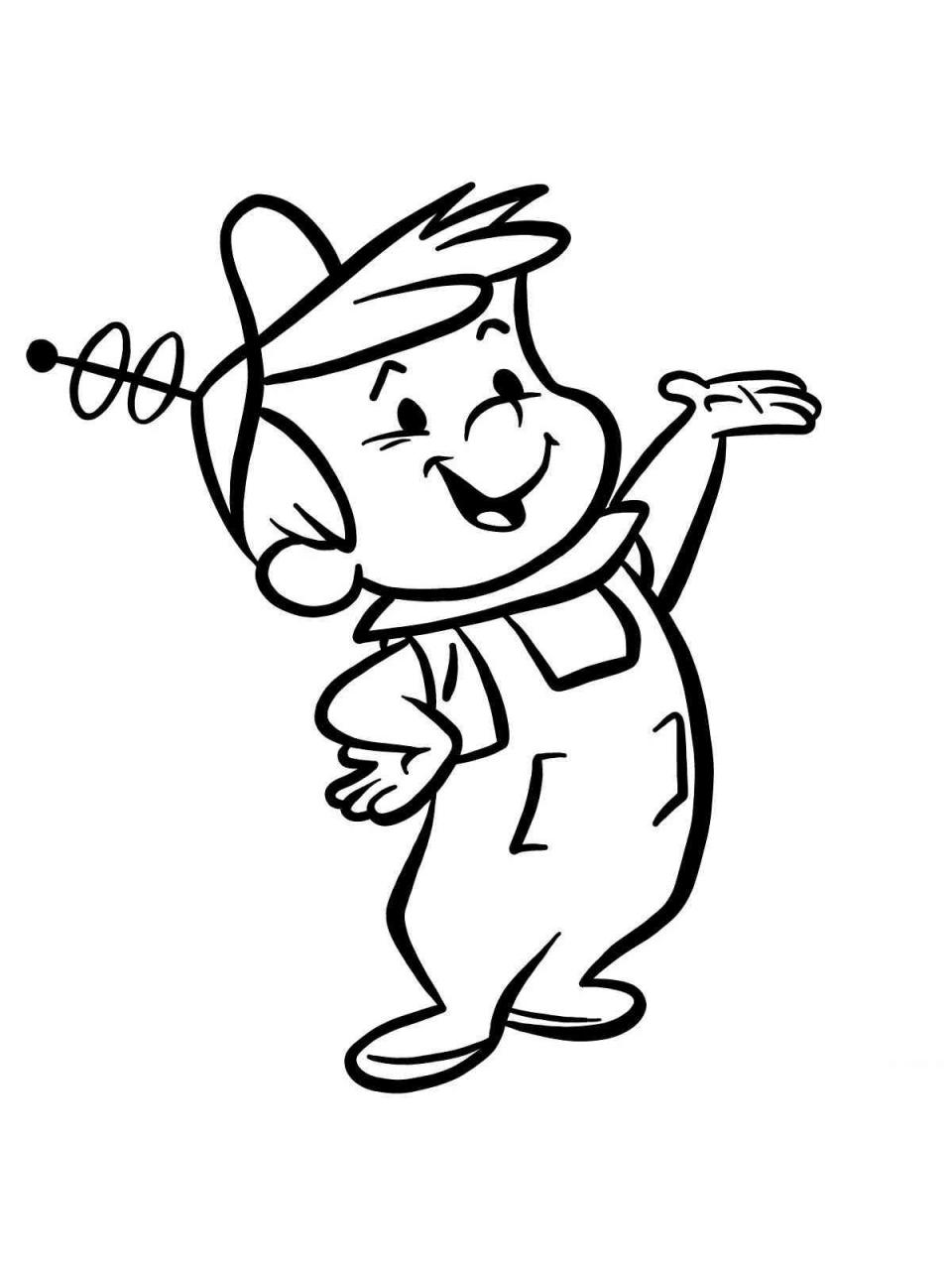 10 Jetsons Cartoon Coloring Pages for Sci-Fi Lovers: A Nostalgic Trip to the Future