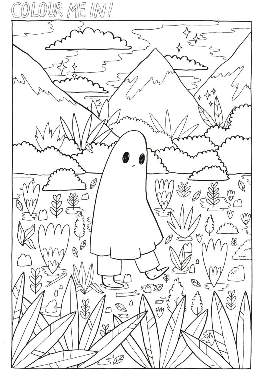 10 Aesthetic Easy Cartoon Coloring Pages to Print