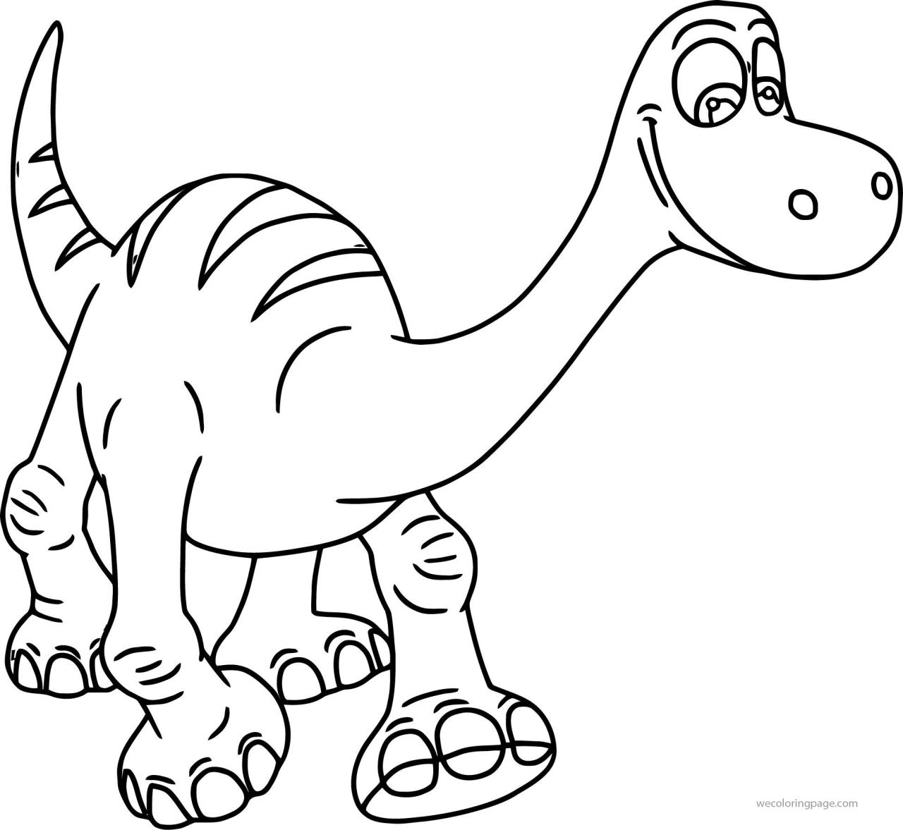 10 Fun Cartoon Dino Coloring Pages for Kids